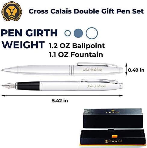 משלוח חינם נירוסטה עט נובע עט עט נובע עט עט נובע עט עט נובע עט עט נובע. שני עטים אישית עם שלך שם באחד צלב אריזת מתנה.