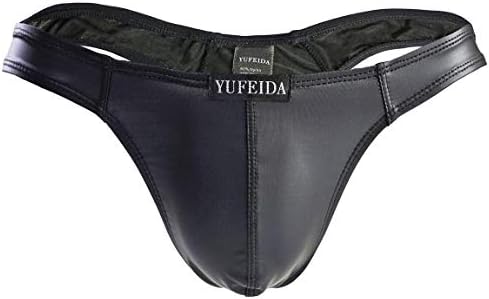 הלבשה תחתונה לגברים של Yufeida לגברים תחתונים חוטיני חוטיני חוטיני סקסיות נמוכות ביקיני שחורות