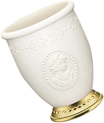 מארגן יהירות אמבטיה של טוינדונה מחזיק מברשת איפור מודרני עם מארגן מברשת מברשת מברשת זהב מחזיק כוס נייר אחסון קוסמטי לשולחן העבודה.
