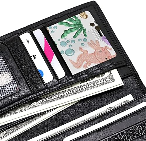 Axolotls פגזים חלוקי נחל ובועות USB מקל זיכרון עסקים פלאש מכונן כרטיס אשראי בכרטיס כרטיס בנקים