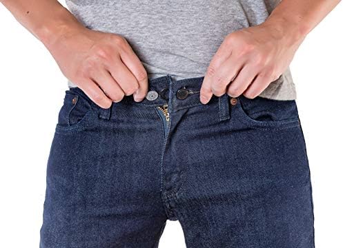 ג 'ונסון &סמית צפצף כפתור מאריך סט-6-חבילה גמיש מכנסיים מותניים מאריך לגברים, נשים - נוח צפצף, ג' ינס מרחיבי-דיסקרטי חגורת אלונקה - נייד צפצף מרחיבי ערכת