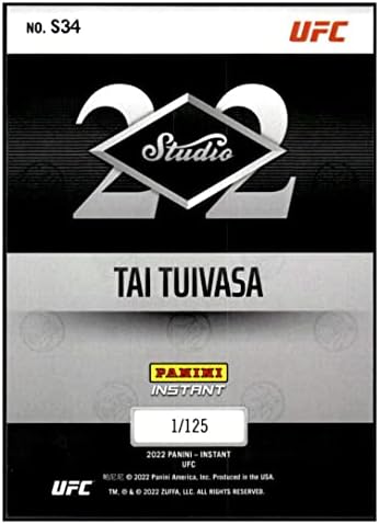 טאי טויאסה 2022 Panini Studio Instant UFC /12534 ננומטר+ -MT+ MMA לחימה