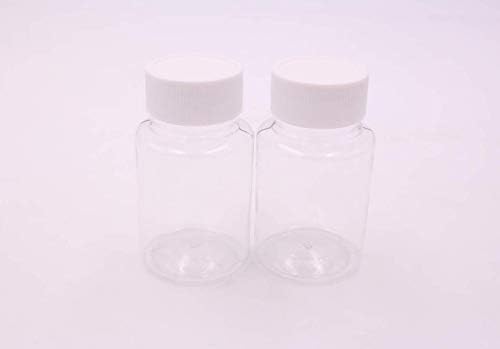 12 יחידות ברור ריק נייד לעבות פלסטיק בקבוקי מקרה עם לבן בורג כובע בעל אחסון מיכל עבור נוזל מוצק אבקה לוותר