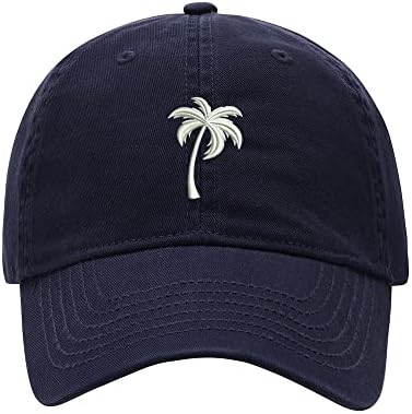 L8502-LXYB כובע בייסבול גברים עץ דקל 1 רקום כותנה כותנה כובע כובע בייסבול