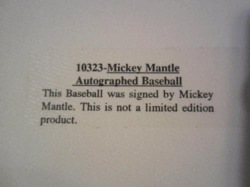 סיפון עליון מיקי מנטל חתום על חתימה על חתימה על חתימה MLB בייסבול ינקי חוף - כדורי בייסבול חתימה
