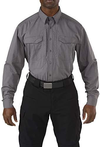 5.11 חולצת שרוול ארוך של סטריקה טקטי, בד מתיחה של Flex-TAC, גימור טפלון, סגנון 72399