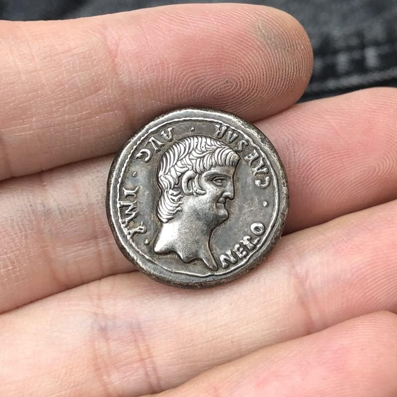 מטבעות רומאים פליז מכסף מלאכות עתיקות מצופות מטבעות זיכרון זרות בגודל לא סדיר סוג 28