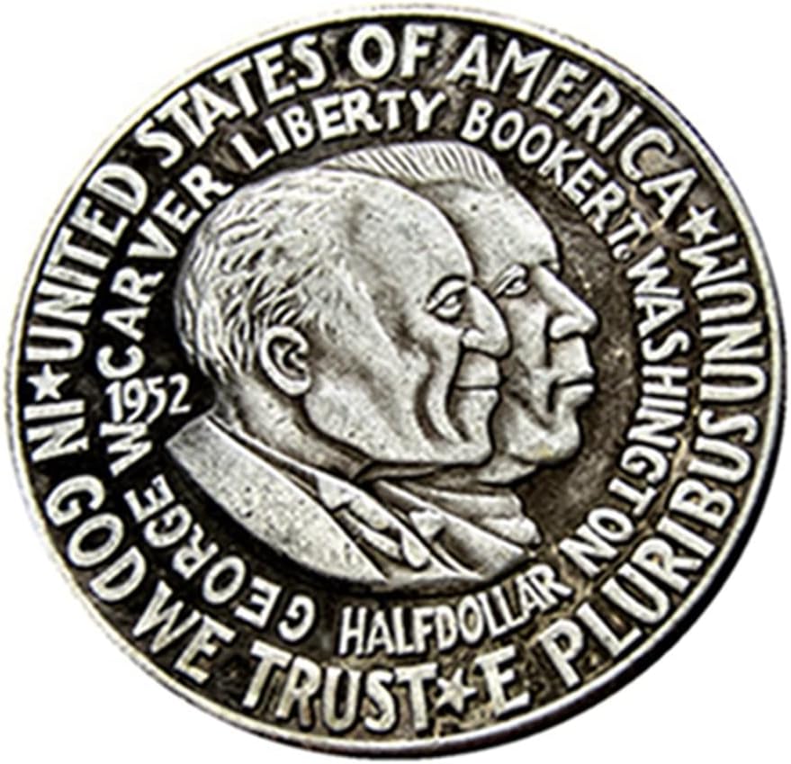 מטבע זיכרון לחצי דולר חצי דולר 1952 רבייה זרה מקור מצופה כסף