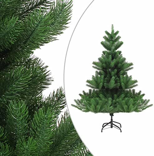עץ חג מולד מלאכותי עם מעמד, עץ קישוט לחג עונתי של חג המולד, לעץ חג המולד חיצוני מקורה עיצוב חתונה מסיבת בית, עץ חג המולד מלאכותי עם נוריות LED ירוק 82.7