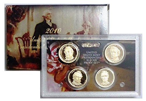 סט הוכחות 4-מטבעות נשיאותיות לשנת 2010 עם הוכחת COA והוכחת COA
