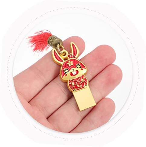 ABAODAM זיכרון מתנה חדש מקל הארנב עבור U גדילים סיניים אדומים ציצית אגודל קישוט חיה עט עכבר