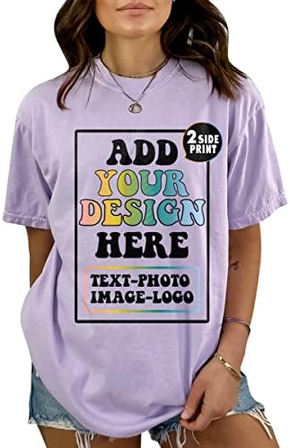 חולצת טריקו בהתאמה אישית הוסף עיצוב טקסט משלך עיצוב מותאם אישית לחולצת טריקו משלך