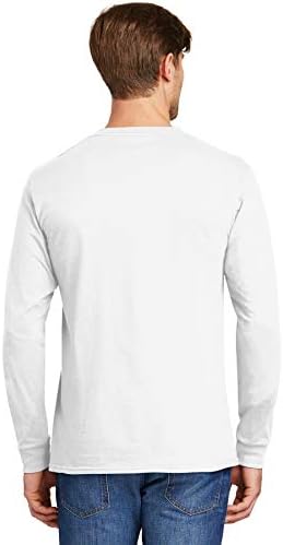 Hanes Essential-T חולצת טריקו של שרוול ארוך כותנה 5286