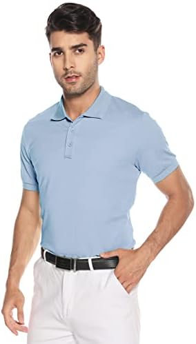 חולצות פולו של אטפורנה של אטפורנה שרוול קצר לחות בביצועים מתאימים יבש חולצות גולף חולצות טניס צווארון