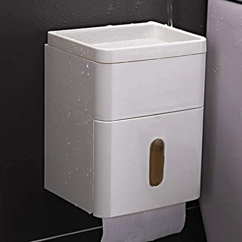 קופסת רקמות אמבטיה של YFQHDD, מחזיק נייר טואלט, מגש שירותים, צינור נייר אטום למים נטול אגרוף