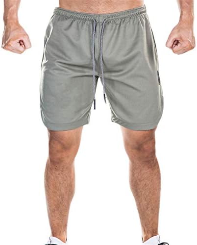 גברים של ריצה מהיר יבש קל משקל כושר מכנסיים קצרים עם כיסים אימון אתלטי מכנסיים קצרים מכנסיים