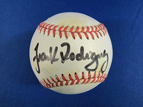 פרנק רודריגז חתום על חתימה אוטומטית רולינגס בייסבול OAL B121 - כדורי בייסבול חתימה