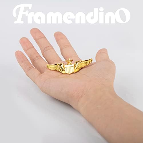 פרמנדינו, סיכת תווית מתכת תג טייס כנף זהב