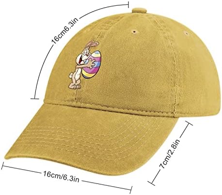 ארנב פסחא מחזיק גדול ביצת יוניסקס ג ' ינס כובע מזדמן בייסבול כובע אבא כובע נהג משאית כובעי עם מתכוונן