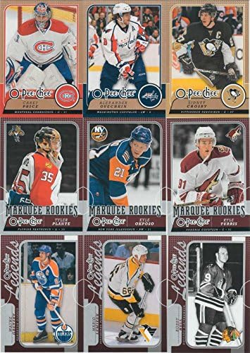 2008 2009 O PEE PEE CHEE NHL סדרת הוקי שלם מנטה 600 כרטיסים סט מאספים כולל כרטיסי 500 בסיסיים בתוספת 100 טירונים וכרטיסי אגדות מודפסים קצרים מודפסים