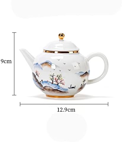 Liuzh צבוע בזהב מצויד ביד קרמיקה קומקום תה ביתי שער תה עם פילטר סיר יחיד בעבודת יד קטנה קומקום קטן