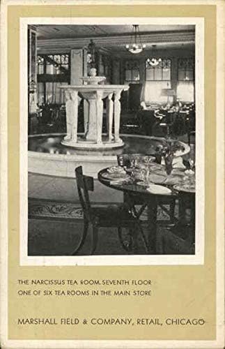 מרשל פילד ושות ' חדר תה נרקיסוס שיקגו, אילינוי איל גלויה עתיקה מקורית