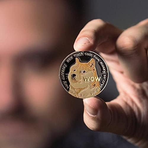 Creative Dogecoin מזכרות מטבעות מצופות זהב אספנות מתנות פיזיות מצוינות אוסף מטבעות זהב אוסף זיכרון אמנות מטבעות