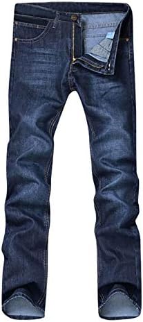 מכנסי ג 'ינס לאופניים לגברים וג' ינס אופנה עם רגליים ישרות עם כיס רוכסן