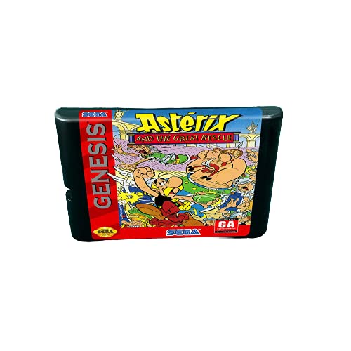Aditi Asterix ו- Great Rescue 2 - 16 Bit MD משחקי מחסנית עבור קונסולת Megadrive Genesis