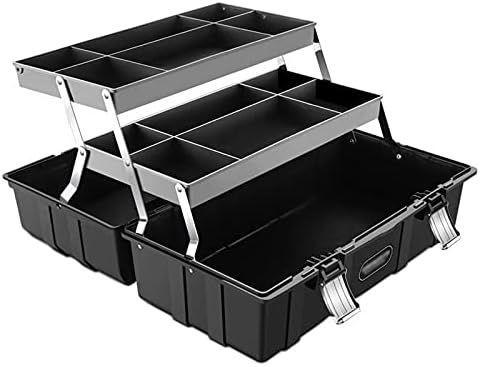 קופסאות כלים KOAIUS ארגז מזוודה תיבת כלים מקצועית קיפול 3 שכבות ערכת ארגז כלים מארז תיקון חומרה מוסך חומר פלסטי