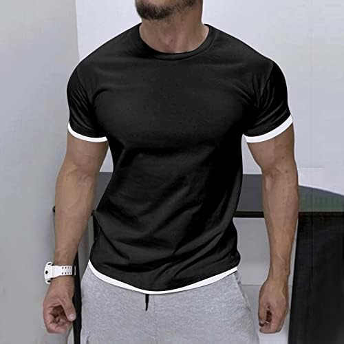חולצות טריקו של אימון XXBR Mens שרוול קצר, חולצת טלט ספורט ספורט