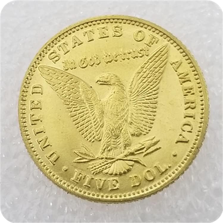מלאכות עתיקות ארצות הברית 1878 $ 5 אוסף מטבעות זיכרון זרות*619