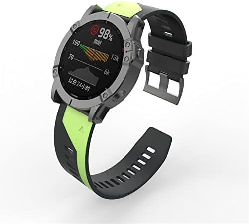FUFEMT 22 26 ממ צבעוני מהיר צבעוני רצועות שעון של Garmin Fenix ​​7 7x Silicone Easyfit Watch צמחי כף היד