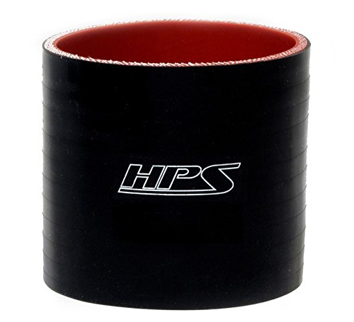 HPS 4.25 ID, 3 אורך, צינור מצמד סיליקון, חיזוק טמפ 'גבוה 4-שכבה, 65 psi max. לחץ, 350F מקסימום. טמפרטורה, SC-8540-BLK, סיליקון, שחור