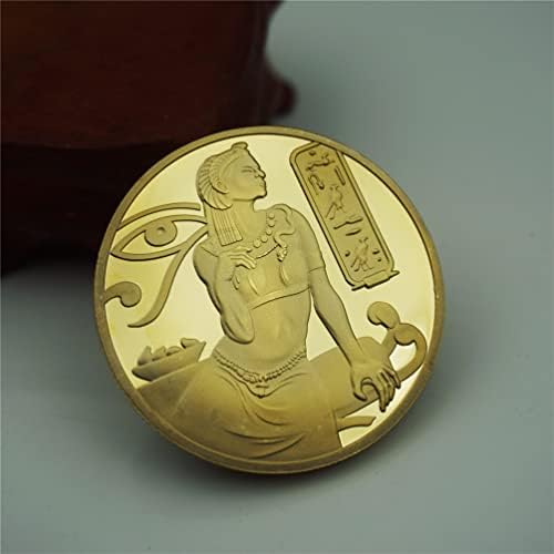 Cleopatra פרעה מטבעות הנצחה אלוהי החיים והבריאות איזיס אלילה אוסף מטבעות זיכרון אוסף מטבע חוץ מטבעות זהב