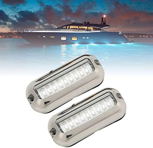 Naroote 2 חתיכות נורית LED ימית אור 3.5 קילוואט אור סירה טווח 120 טווח תאורת LED נירוסטה