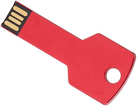 כונן הבזק USB אדום, צורת מפתח סגסוגת אלומיניום עיצוב מיוחד עמיד זיכרון קיבולת גדול U ציוד דיסק ביתי מתאים לשימוש במחשב לרכב