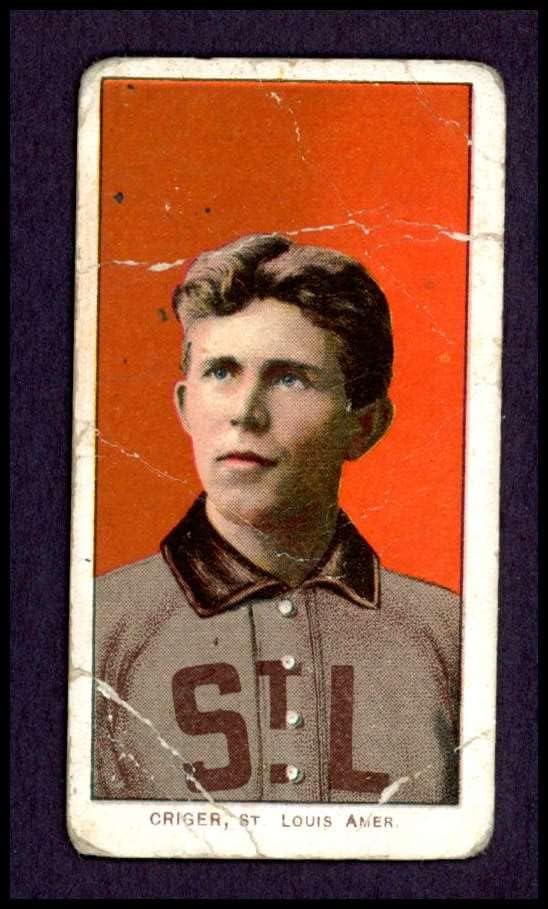 1909 T206 Lou Criger St. Louis Browns Browns