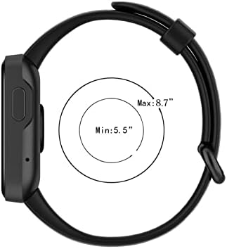 KKFA ספורט פס שעון אטום למים עבור Mi Watch Lite/Redmi Watch החלפת שעון חכם אלסטי סיליקון עמיד נגד רצועה