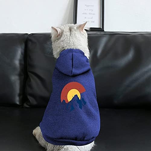 סווטשירט דגל הקולורדו דגל הקולורדו סווטשירט קפוצ'ונים מחמד חמים לכלב חתול