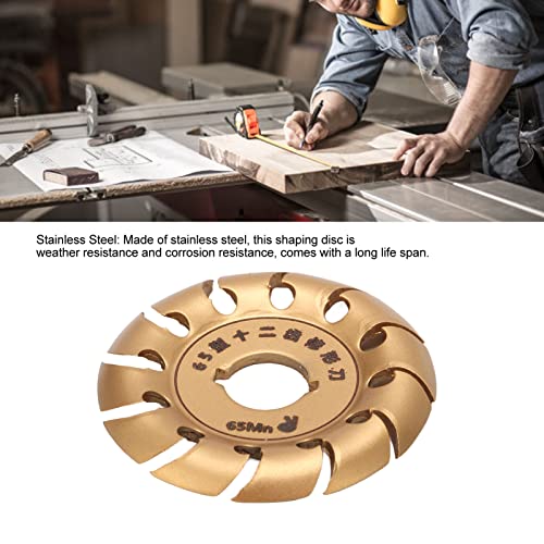 מטחנת ftvogue עיצוב דיסק נירוסטה גלגל טחינה קרביד 12 דיסק גילוף שיניים למטחנות זווית זהב גומי עץ