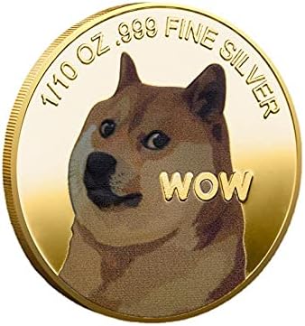 מטבע הנצחה 1 עוז כלב מטבע זיכרון מטבע זיכרון מצופה זהב מצופה זהב cryptocurrency 2021 מטבע אספנות במהדורה מוגבלת עם מקרה מגן