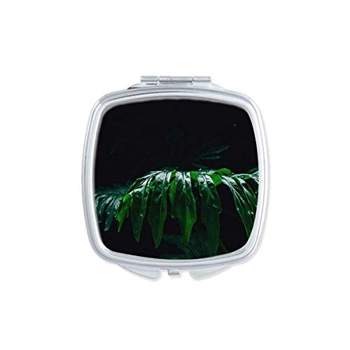צילום עלים תמונה טבע מראה נייד קומפקטי כיס איפור כפול צדדי זכוכית