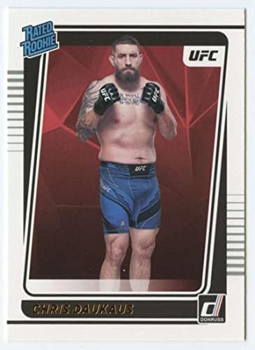 2022 DONRUSS UFC 211 Chris Daukaus RC כרטיס טירון SP הדפס קצר משקל כבד מדורג טירונים רשמי מסחר MMA במצב גולמי