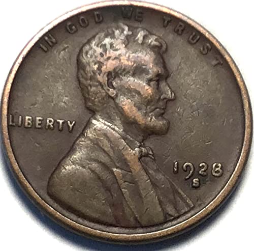 1928 S Lincoln Cent Cent Penny מוכר בסדר מאוד