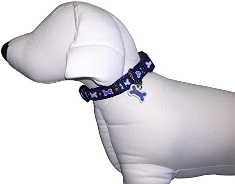 צווארון כלב עליון צווארון בינוני בגודל 14 - 18 כוכבי קסם עצם כלבים