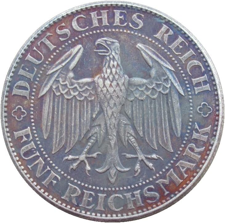 הנצחה גרמנית 1929e שנה העתק זר מטבע זיכרון מצופה כסף