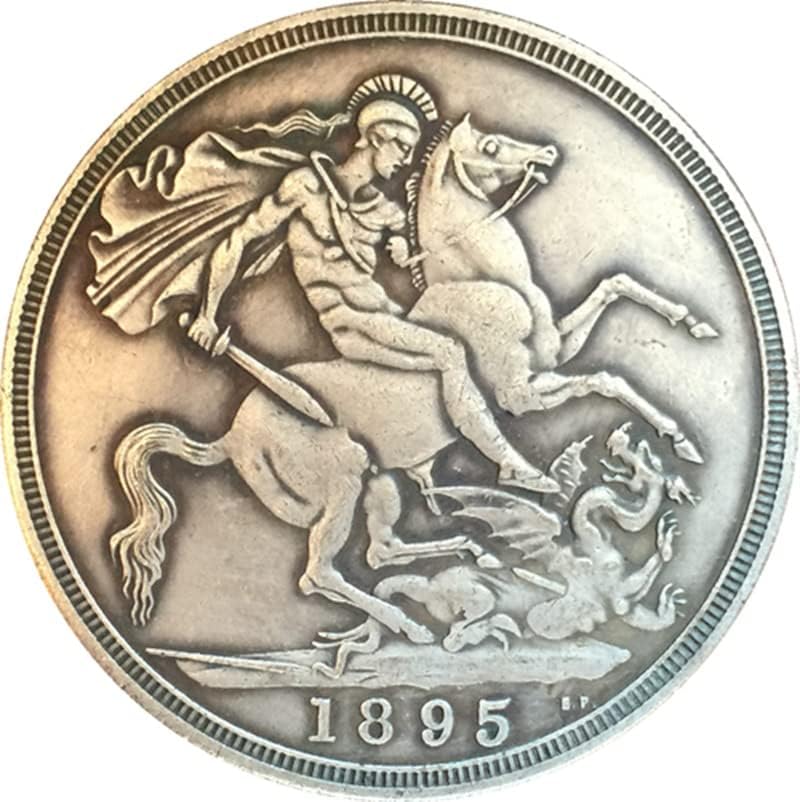 7 תאריכים שונים ויקטוריאניים בריטים סטרלינג נחושת מטבעות מצופים מכסף מטבעות עתיקות כסף מטבעות