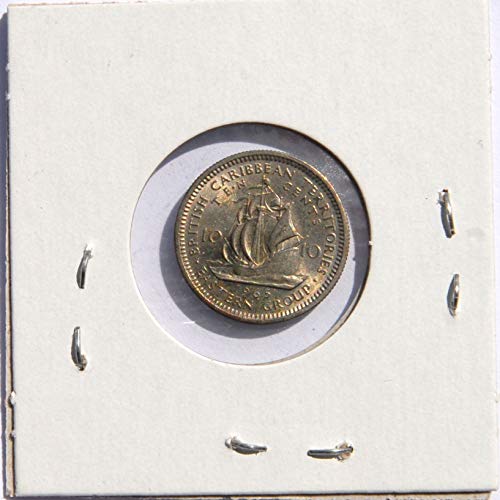 1965 קן מזרח קריביים קובע את מטבע המטבעות מוזהב הינד 10 סנט